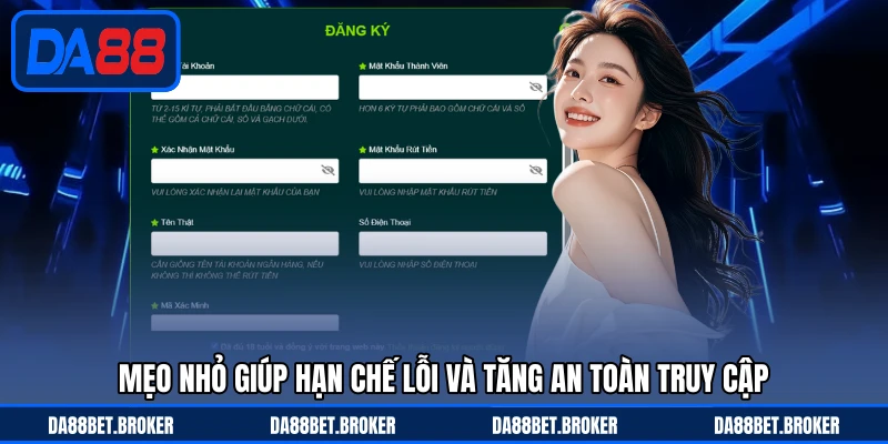 Đăng Ký DA88 - Mở Tài Khoản Nhanh Để Bắt Đầu Trải Nghiệm