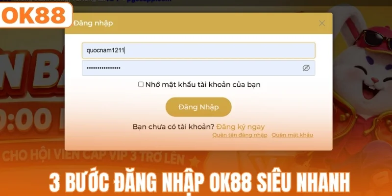 Đăng Nhập OK88 - Hướng Dẫn Truy Cập Siêu Tốc Trong 30s