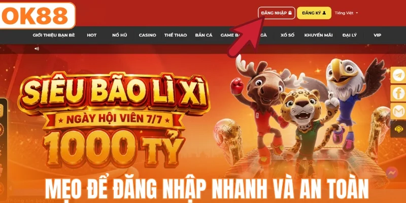 Đăng Nhập OK88 - Hướng Dẫn Truy Cập Siêu Tốc Trong 30s
