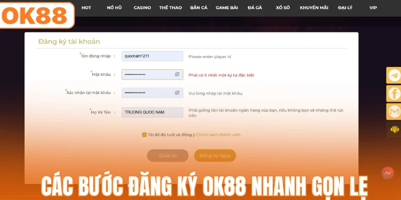 Đăng Ký OK88 | Mở Tài Khoản, Mở Thế Giới Game 2026