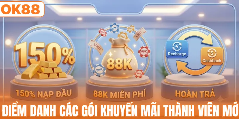 Khuyến Mãi Thành Viên Mới Tặng Ngay 88K Cược Miễn Phí