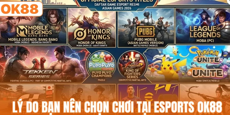 Esports OK88 | Trải Nghiệm Thể Thao Điện Tử Đỉnh Cao